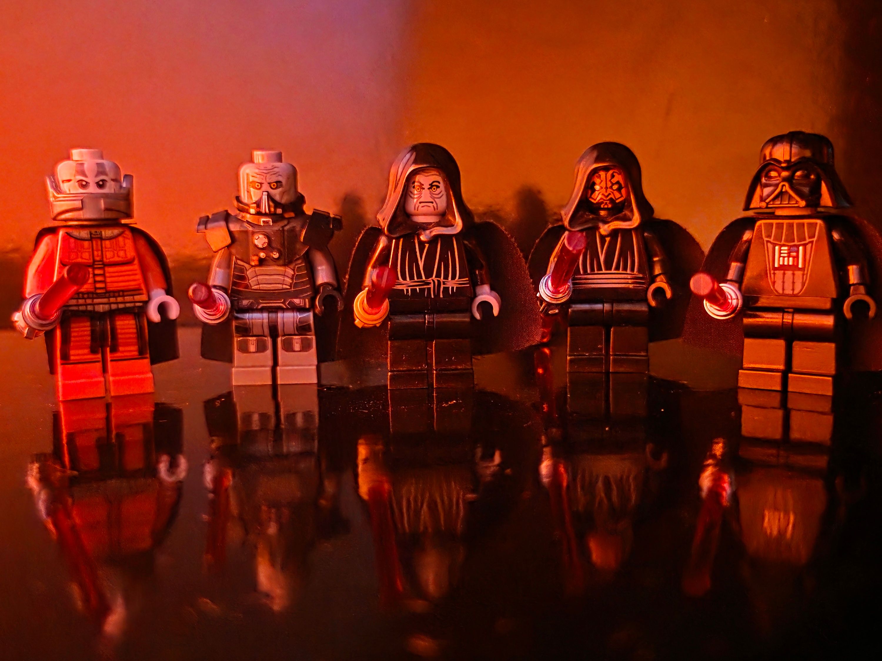 A lineage of Sith — a brick-built scene by @khaiekdvoukdamezhniy, from the world Star Wars - Misc